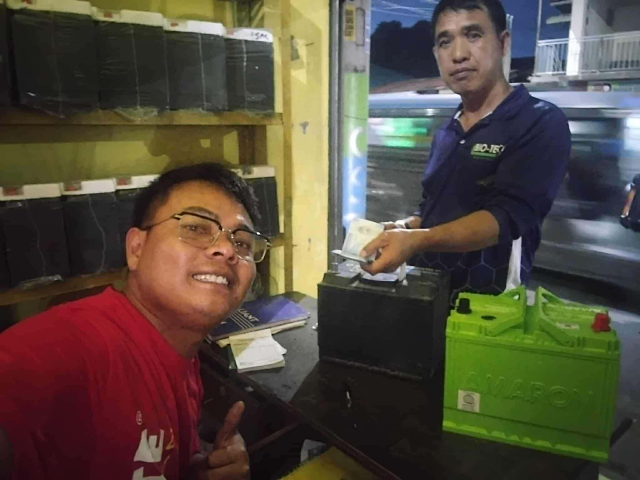 Customer at the shop